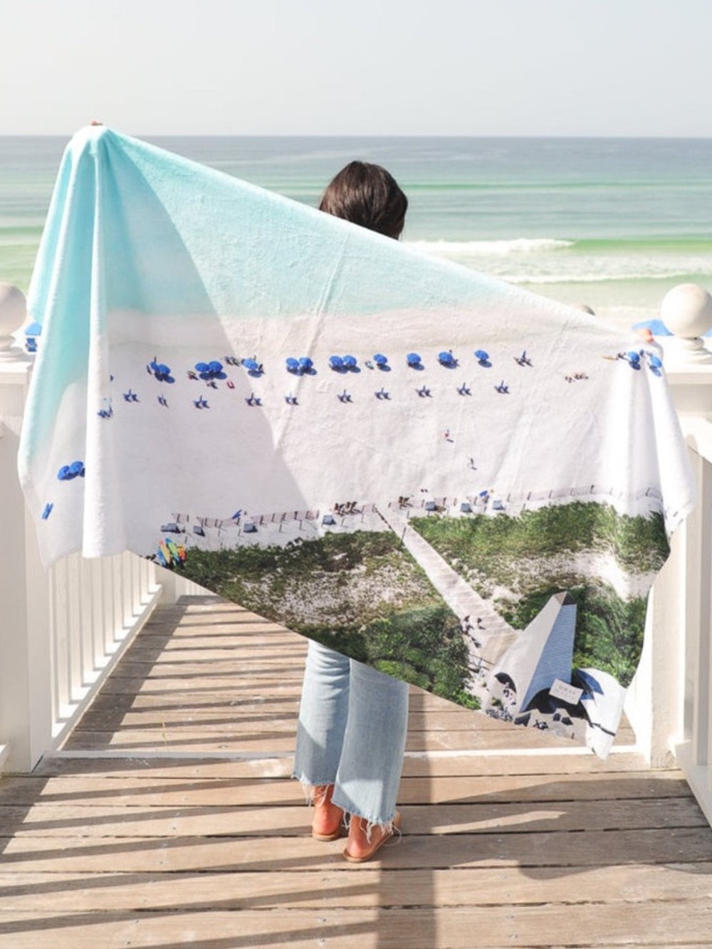 Gray Malin Seaside Beach Towel 70" x 35" NWOT